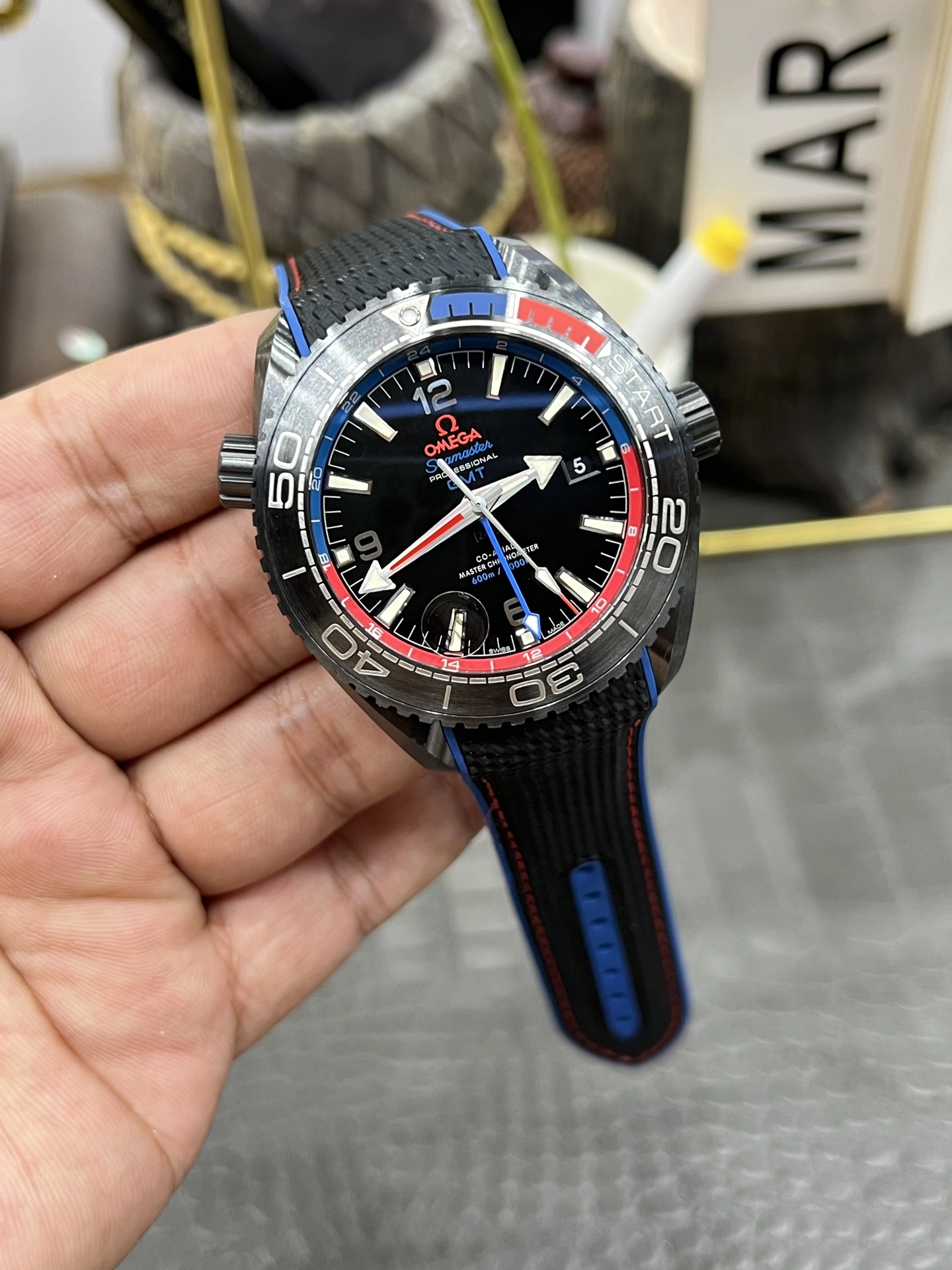 Trendy CBD Factory Omega Seamaster Planet Ocean 600M GMT “Deep Black” ETNZ Edition 45.5mm (215.92.46.22.01.004) 1:1 Super Clone – DD8906 Movement 328